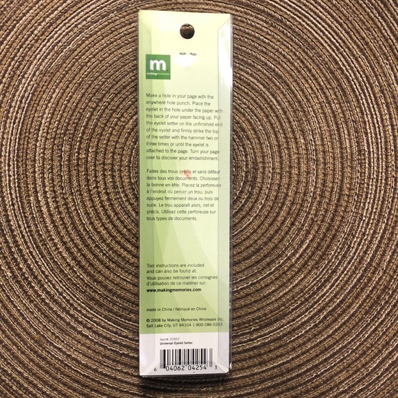 Making Memories Office Universal Eyelet Setter Making Memories